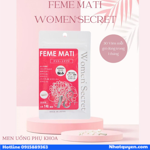 Viên Uống Tiết Tố Nữ Feme Mati Women' Secret Nhật Bản