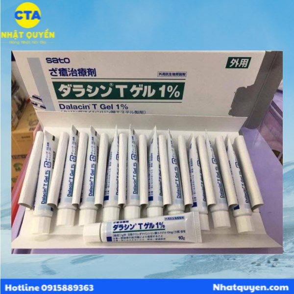 Gel trị mụn Dalacin 1% Sato Nhật Bản