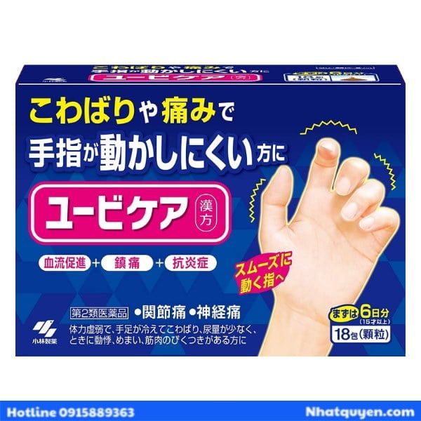 TPCN hỗ trợ điều trị tê cứng bàn tay Kobayashi Nhật Bản