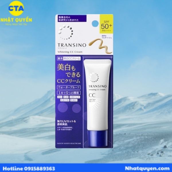 Kem trang điểm Transino Whitening CC Cream Nhật Bản 30g