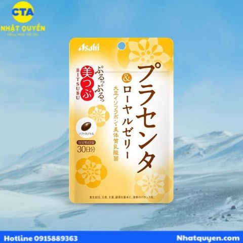 Viên bổ sung Placenta + Sữa ong chúa Asahi 60 viên