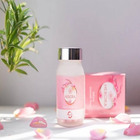 Viên uống thơm cơ thể Hebora Sakura & Damask Rose Nhật Bản