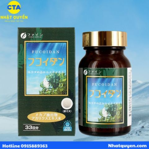 Viên uống Fucoidan Fine Japan phòng ngừa ung thư