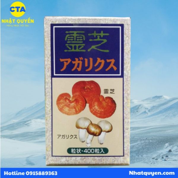 Viên uống nấm Linh chi và nấm Agaricus Taruho Sangyo Nhật Bản