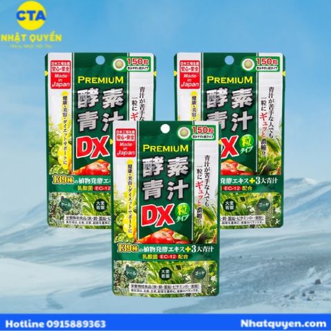 Viên uống Rau củ bột lúa premium DX JGSC Nhật Bản