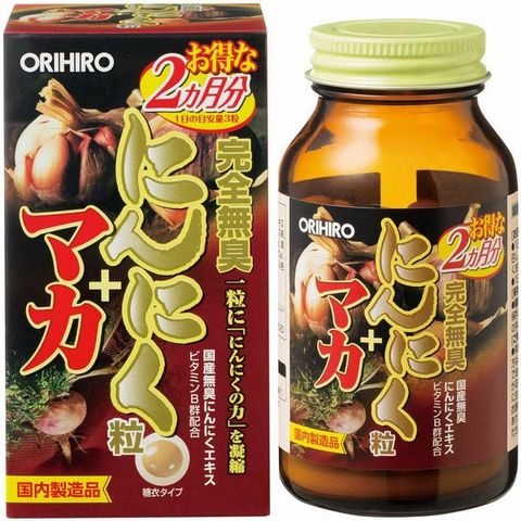 Viên uống Maka kết hợp tinh chất tỏi tươi Orihiro Nhật Bản