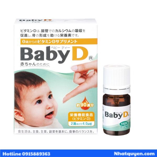 Vitamin D cho trẻ sơ sinh - BABY D Morishita Nhật Bản