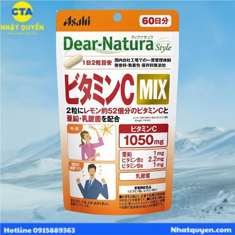 Viên uống Vitamin C Mix Dear Natura Nhật Bản