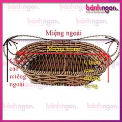 Khay đựng hoa quả để đồ bàn ăn hình thuyền cỡ nhỏ (29x16x8)