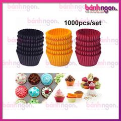 Bộ 1000 Cup giấy mềm đáy 5cm ( dùng cho khuôn to )