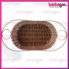 Khay đựng hoa quả để đồ bàn ăn hình thuyền cỡ nhỏ (29x16x8)