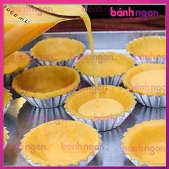 10 Khuôn tart nhôm vân miệng 7cm