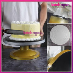 Bàn Xoay Nhựa Đúc Đế Vàng 30cm