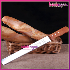 Dao Cắt Bánh Mì / Bánh Bông Lan Cán Gỗ 25cm - 30cm