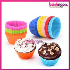 Khuôn Muffin Silicon Làm Bánh Cupcake