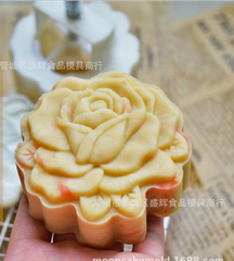 Khuôn bánh trung thu hoa hồng 150-180gr 2019