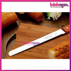 Dao Cắt Bánh Mì / Bánh Bông Lan Cán Gỗ 25cm - 30cm