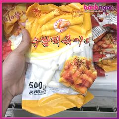 Bánh Gạo Tokbokki Hàn Quốc Gói 500G (Màu Vàng)