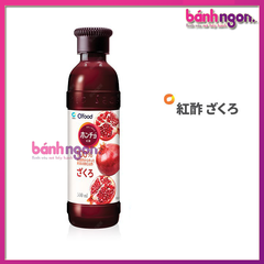 Giấm Lựu Giảm Cân / Nước Lựu Ép Lên Men Hongcho Ofood Hàn Quốc Chai 500ml