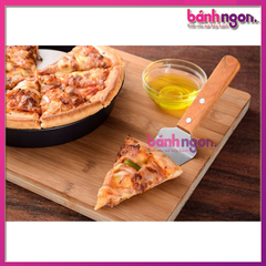 Xẻng Đỡ Bánh, Lấy Bánh, Múc Bánh Pizza Inox Cao Cấp Cán Gỗ 26cm