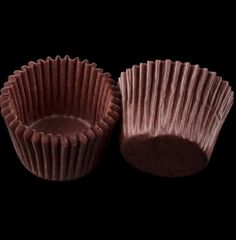 Cup giấy cupcake mềm mini màu nâu 7cm