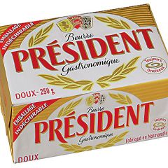 Bơ Nhạt President Doux 82% FAT 250gr