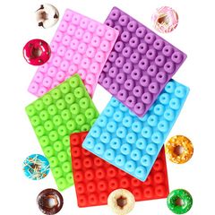 Khuôn Silicone Chocolate Donut Làm Kẹo Dẻo,Khuôn Tròn Nướng Làm Bánh Vòng Tròn