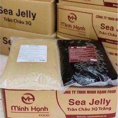 Trân Châu 3Q Ăn Liền-Trân Châu Trắng/Đen Sea Jelly Minh Hạnh Giòn Ngon Siêu Tiện Lợi (2KG)