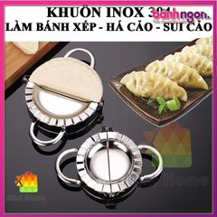 Khuôn Làm Bánh Xếp, Há Cảo, Sủi Cảo Tôm Thịt, Bánh Bột Lọc, Khuôn Làm Bánh Cho Bé Bằng Inox 304 Thép Không Gỉ Cao Cấp