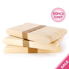 Set 50 Que Gỗ Bôi Sáp Tẩy Lông Dùng Một Lần/Que Quét Sáp Wax Lông, Làm Đẹp,loại To Mịn