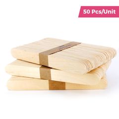 Set 50 Que Gỗ Bôi Sáp Tẩy Lông Dùng Một Lần/Que Quét Sáp Wax Lông, Làm Đẹp,loại To Mịn