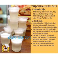 Bột Thạch Rau Câu Giòn 12g/Bột Làm Thạch Dẻo Con *Sóc Vàng* Làm Thạch Cực Ngon