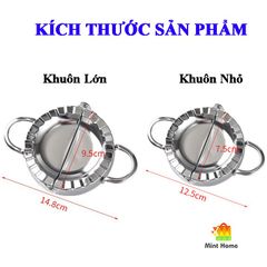 Khuôn Làm Bánh Xếp, Há Cảo, Sủi Cảo Tôm Thịt, Bánh Bột Lọc, Khuôn Làm Bánh Cho Bé Bằng Inox 304 Thép Không Gỉ Cao Cấp