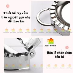 Khuôn Làm Bánh Xếp, Há Cảo, Sủi Cảo Tôm Thịt, Bánh Bột Lọc, Khuôn Làm Bánh Cho Bé Bằng Inox 304 Thép Không Gỉ Cao Cấp