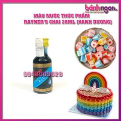 Mầu Nước Rayner's Dùng Cho Thực Phẩm /Màu Thực Phẩm Dạng Lỏng Blue color Rayner's 28ml (Xanh Dương)