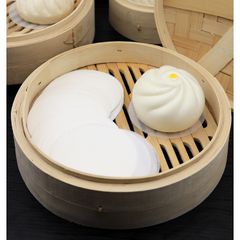 Giấy Nến Chống Dính Hình Tròn Cắt Sẵn Lót Bánh Bao Size 8cm,10cm,12cm(set 500 Tờ)