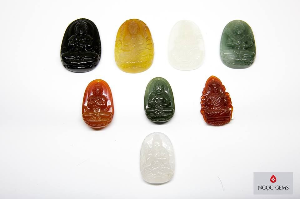 PBM Đại Thế Chí Bồ Tát-Agate Trắng