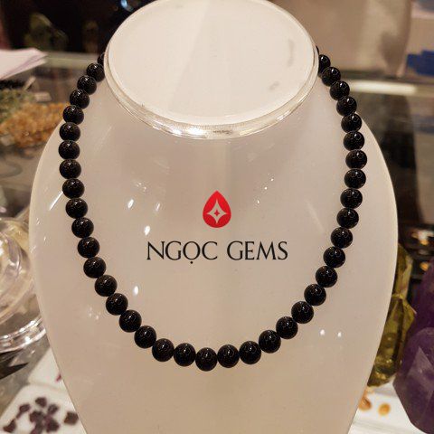Vòng cổ Agate Đen