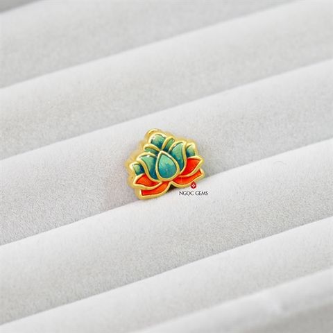 Charm Hoa Sen - Vàng 9999 - 1.0 gram - Gốm