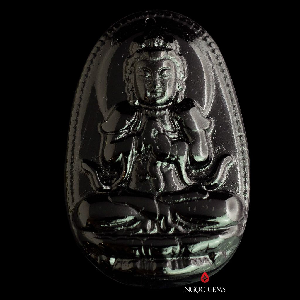 Phật Bản Mệnh - Như Lai Đại Nhật - Obsidian