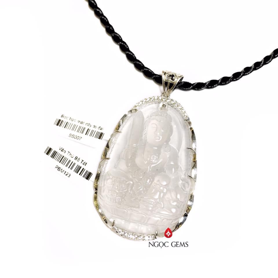 Văn Thù Bồ Tát-Agate Trắng