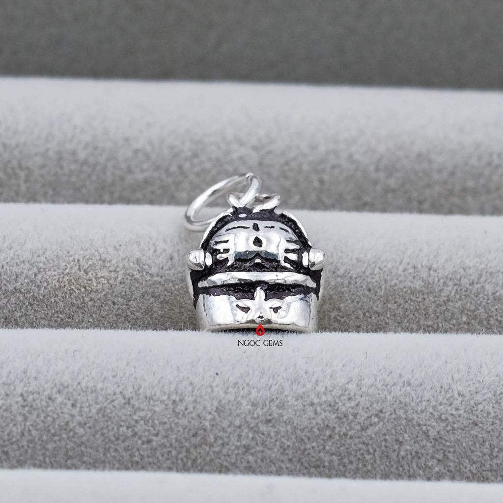 Charm bạc Mèo Thần Tài Bạc 925