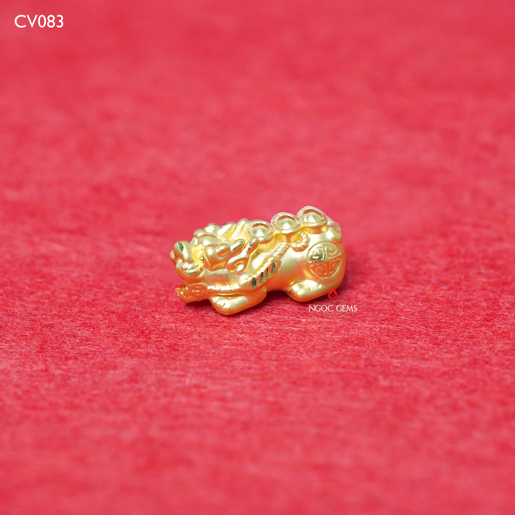 Charm vàng 9999 Tỳ Hưu 7mm - 24k9999 - 0.8 gram