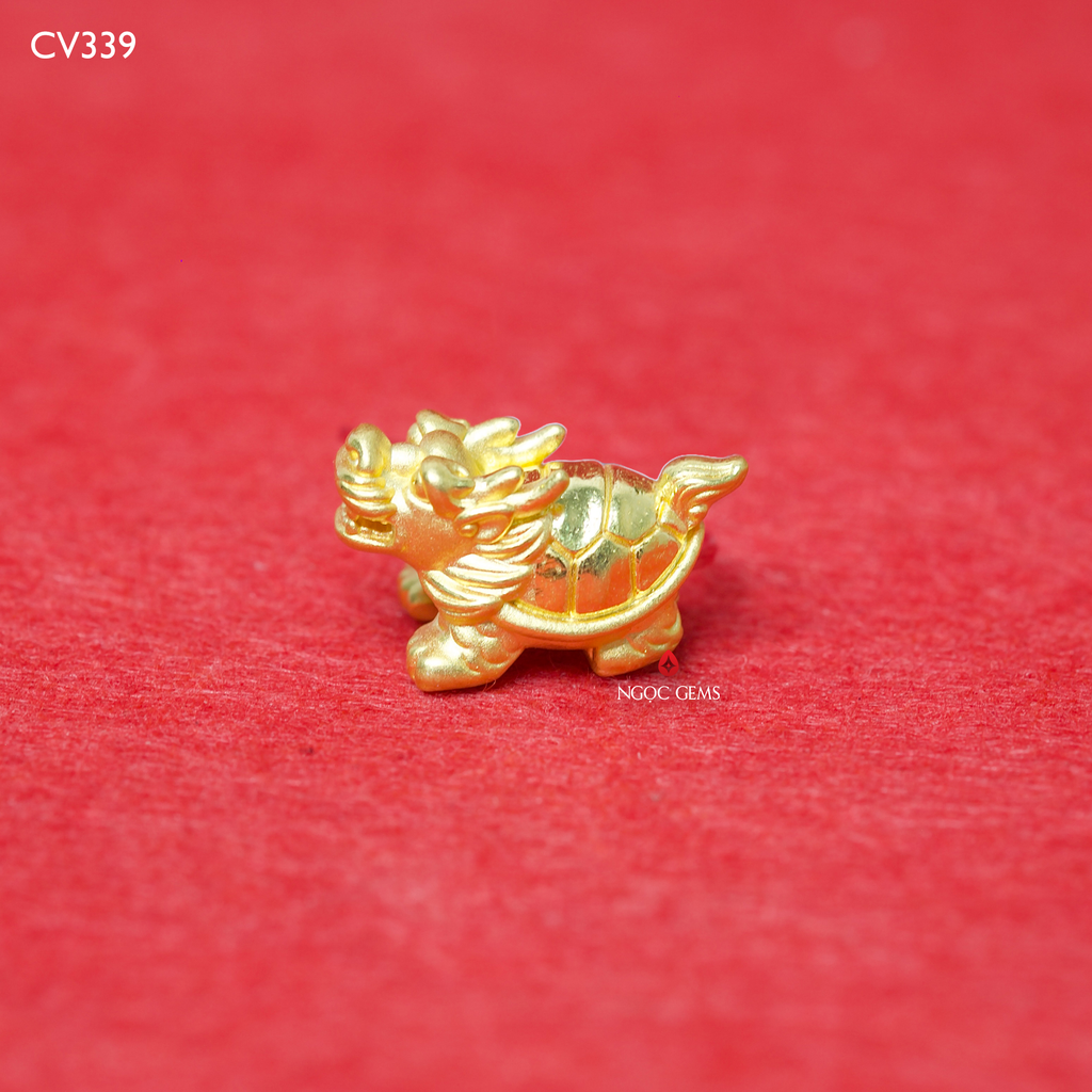 Charm Vàng Long Quy (Rùa Hóa Rồng)