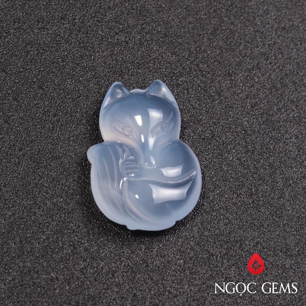 Hồ Ly Agate Trắng