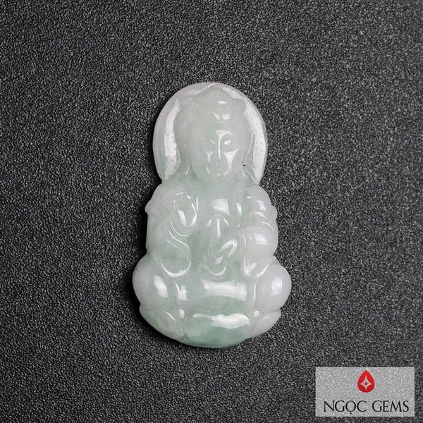 Mặt Phật Bà Quan Âm Ngọc Jade