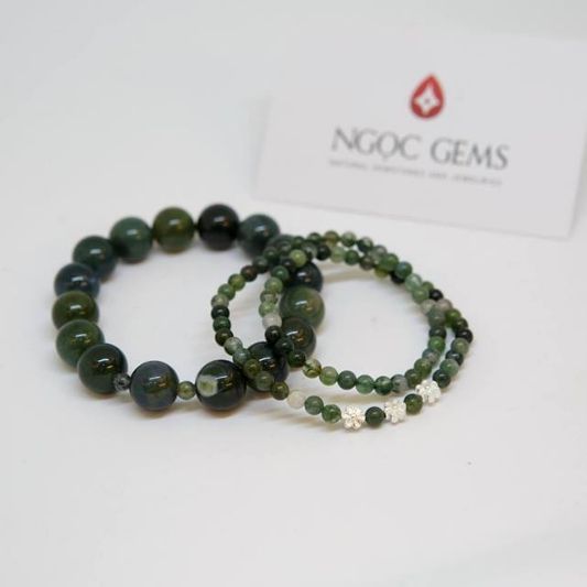 Vòng tay Chalcedon Mix