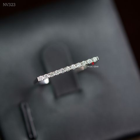 Nhẫn Kim Cương Thiên Nhiên - 18K Whitegold - 0.113ct