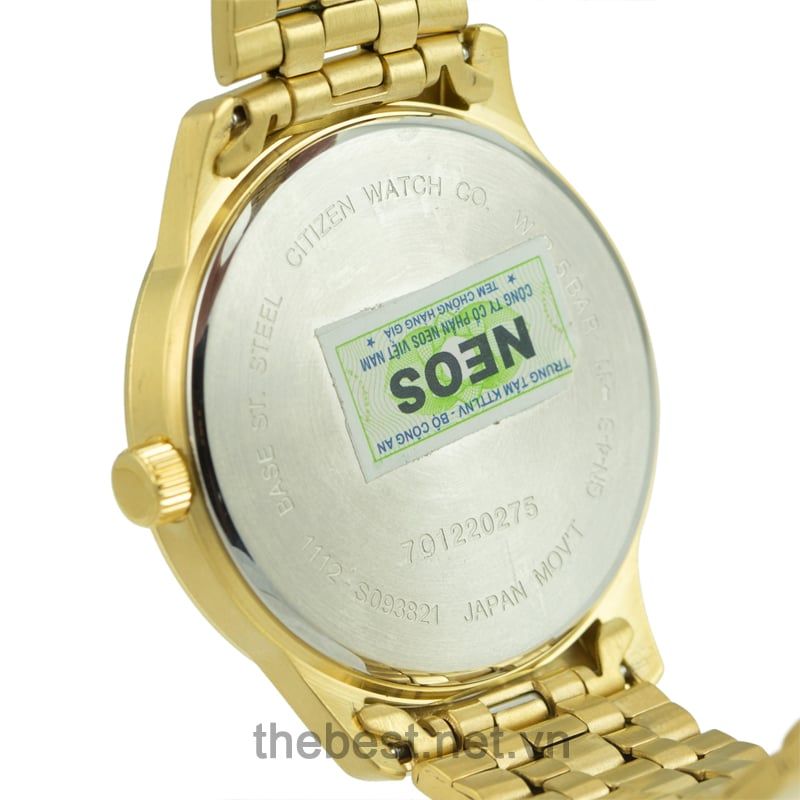 Đồng Hồ Citizen BL-1052-51A Dây Thép Vàng Chính Hãng