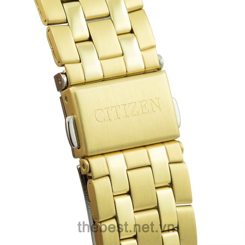 Đồng Hồ Citizen BL-1052-51A Dây Thép Vàng Chính Hãng